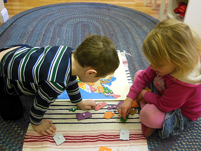 Children solve Geographical Puzzle at Divinum Auxilium Academy
